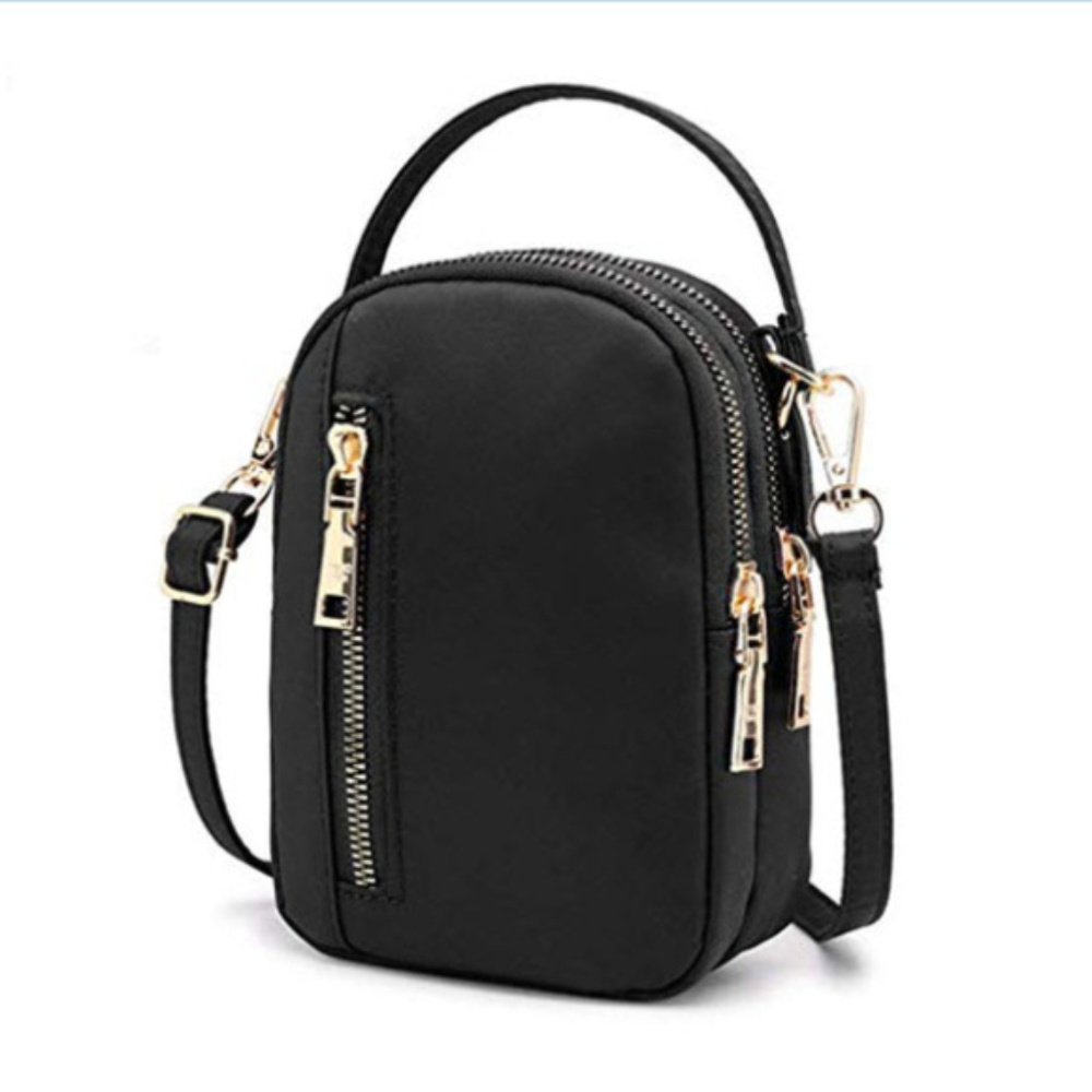 black Crossbody Cell Phone Purses Wallet - Picture 3 of 8